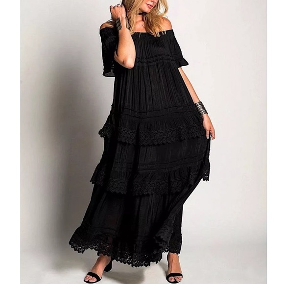 Southern Girl Fashion Dresses & Skirts - SERENA DRESS Long Draped Swingy Winter Party Gown